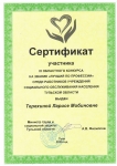 Сертификат Терехина
